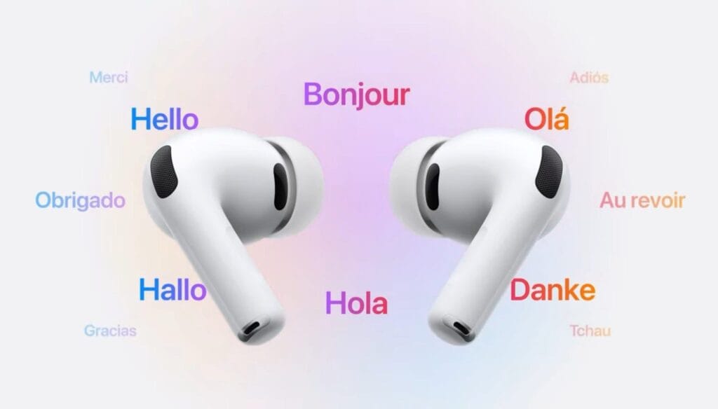 ஆப்பிள் இன்று அதன் ஏர்போட்ஸ் ப்ரோ வயர்லெஸ் ஹெட்ஃபோன்களின் புதிய பதிப்பை நேரடி மொழி மொழிபெயர்ப்புடன் அறிமுகப்படுத்தியது.